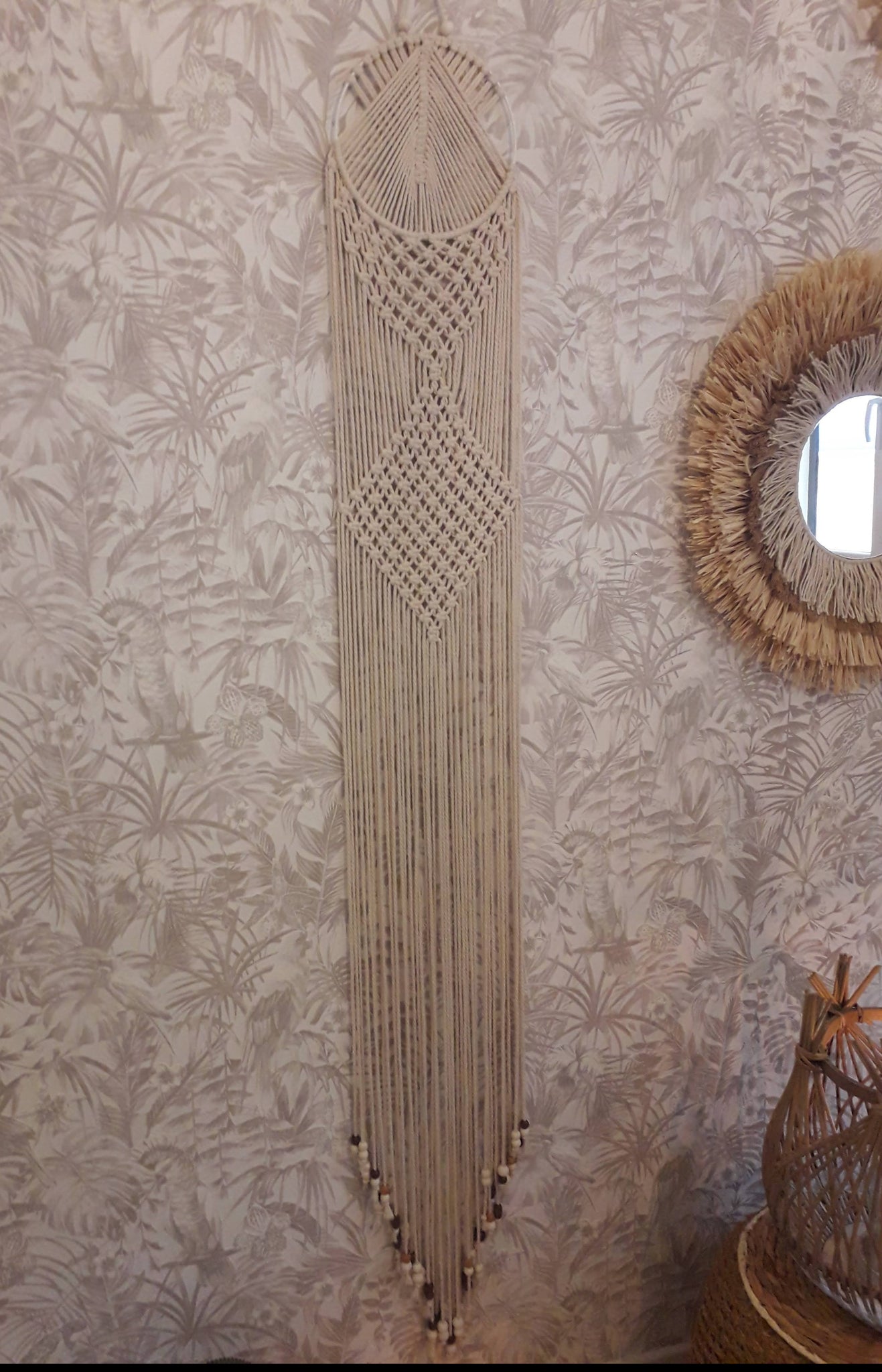 Macramé mural